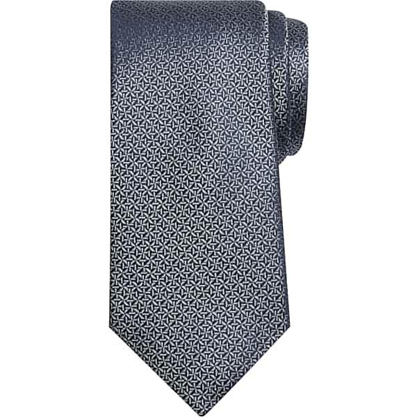 Joseph Abboud Big & Tall Men's Narrow Stylized Starry Tie Gray Cover