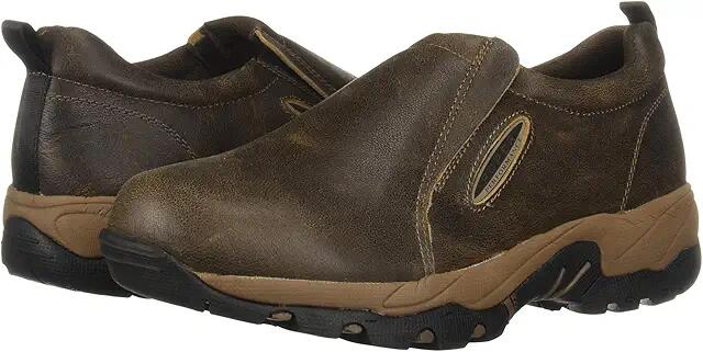 Roper Air Light (Brown Vintage Leather) Men's Slip on Shoes Cover