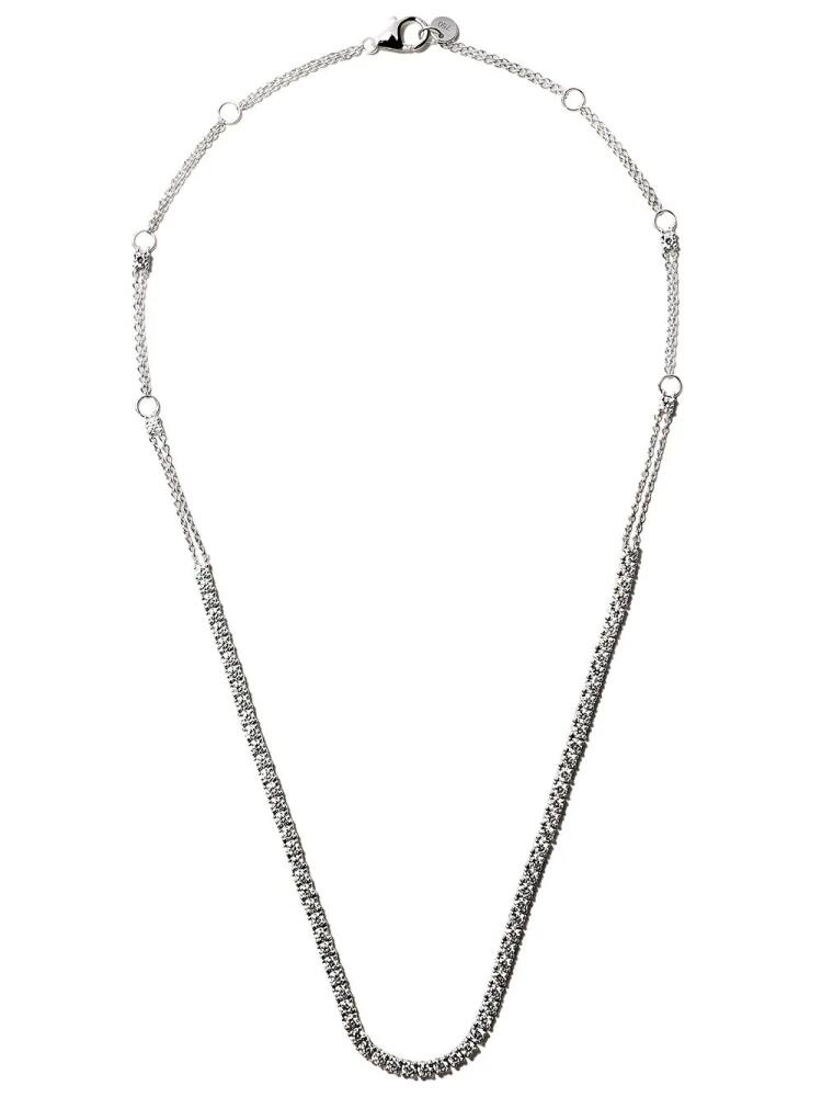 ALINKA 18kt white gold RIVIERA diamond necklace - Silver Cover