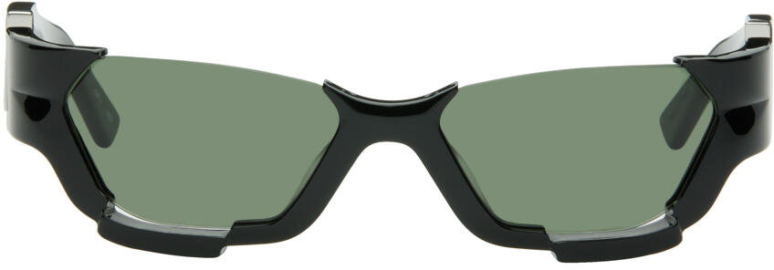 Feng Chen Wang SSENSE Exclusive Black Deconstructed Sunglasses Cover