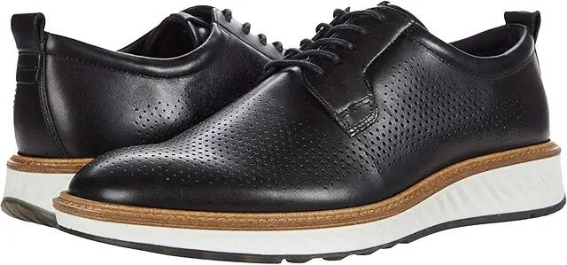 ECCO ST.1 Hybrid Dress Perforated (Black Cow Nubuck) Men's Shoes Cover