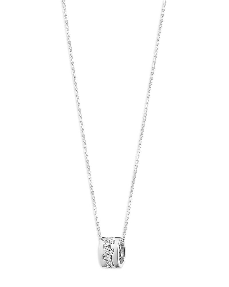 George Jensen 18K White Gold Fusion Diamond Puzzle Inspired Pendant Necklace, 17.72 Cover