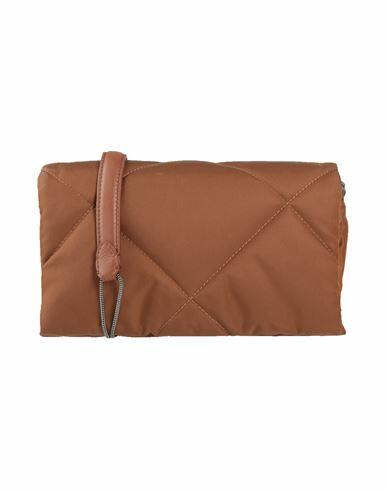 Brunello Cucinelli Woman Cross-body bag Tan Textile fibers Cover