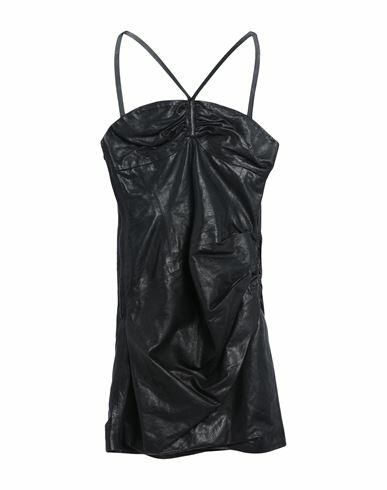 Dsquared2 Woman Mini dress Black Ovine leather Cover