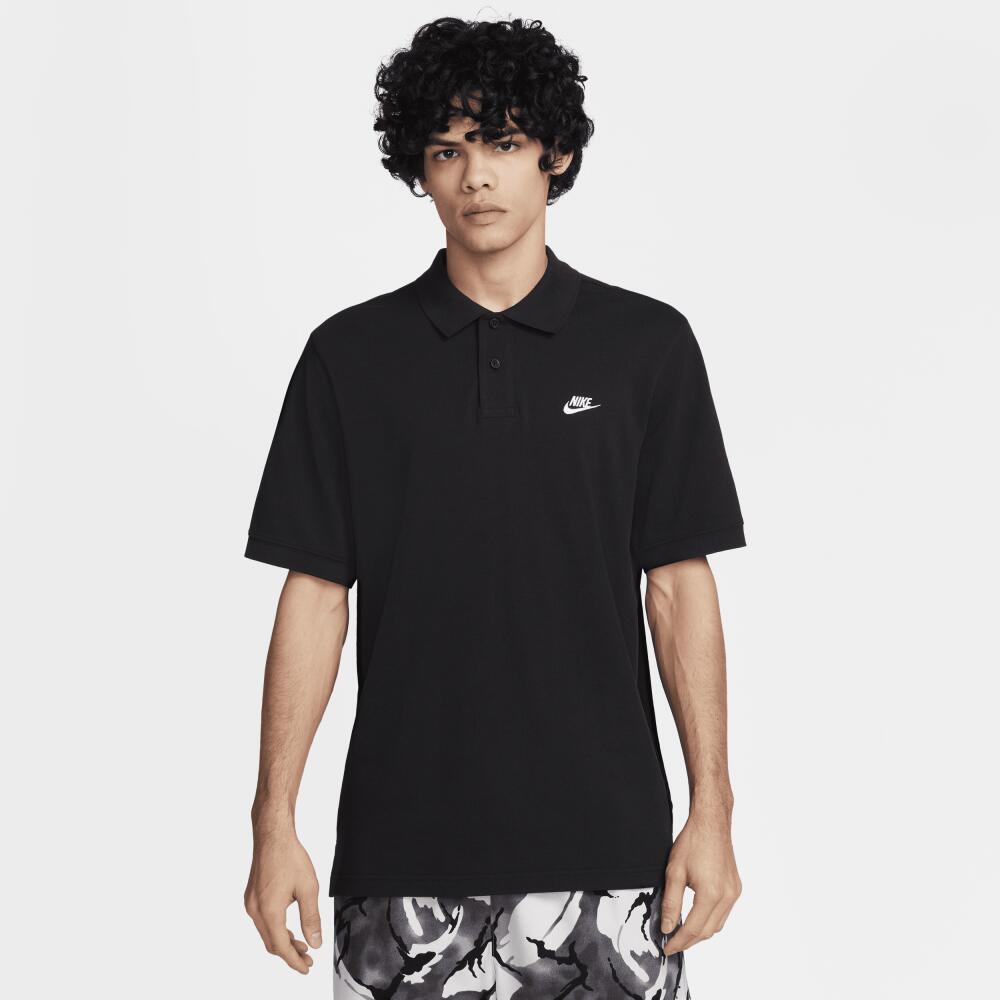 Nike Men's Club Short-Sleeve Polo in Black Cover