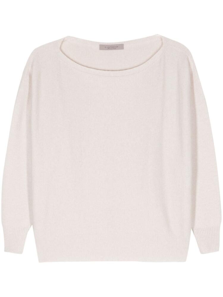 D.Exterior fine-knit sweater - Neutrals Cover