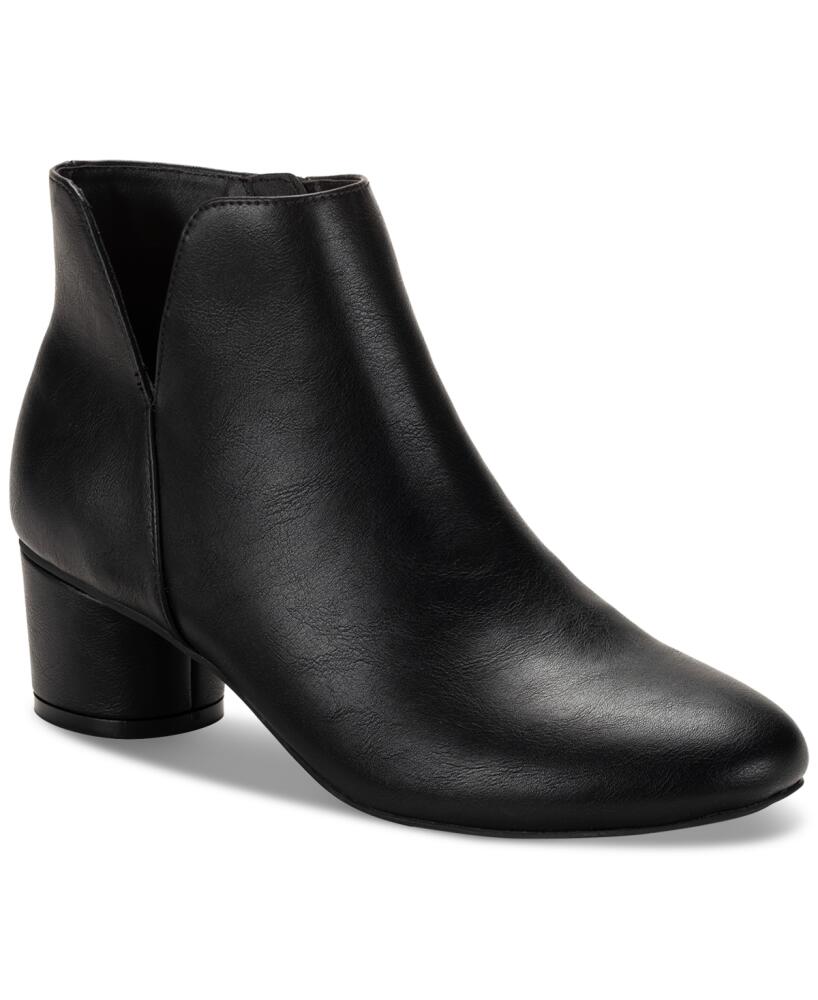 Style & Co Women's Aislaa Block Heel Ankle Booties, Created for Macy's - Black Sm Cover