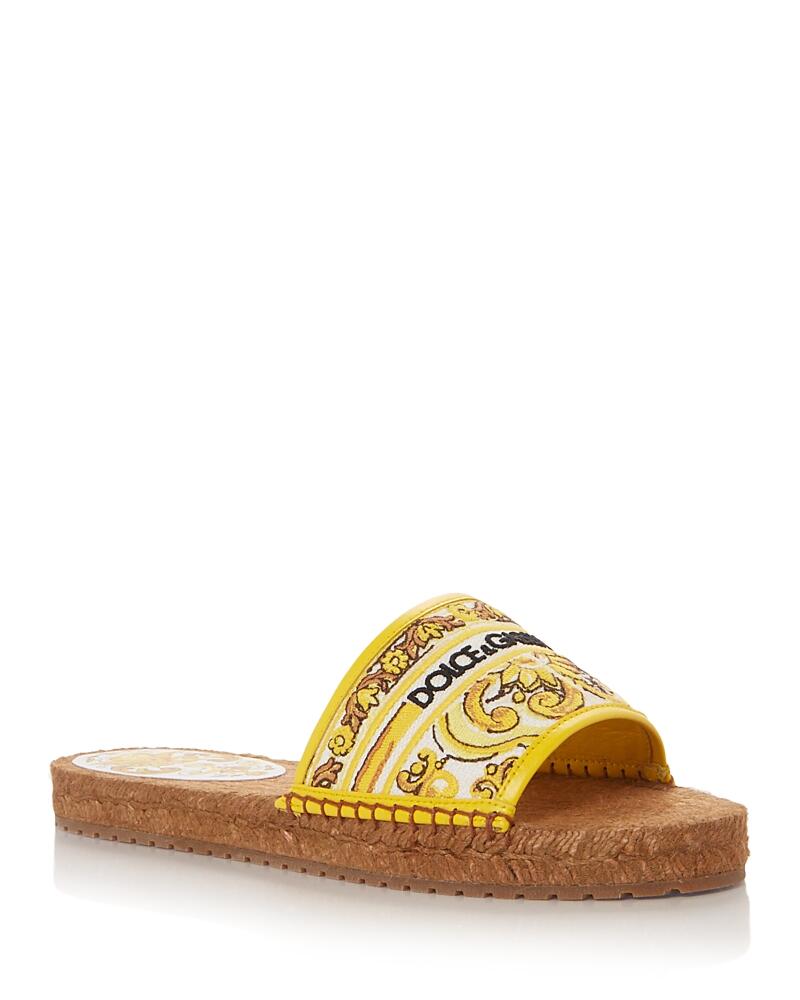 Dolce & Gabbana Women's Espadrille Slide Sandals Cover