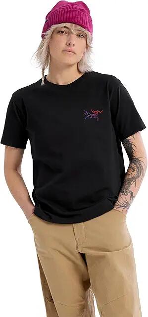 Arc'teryx Kragg Cotton Little Bird Crew Short Sleeve (Black/Black) Women's Clothing Cover