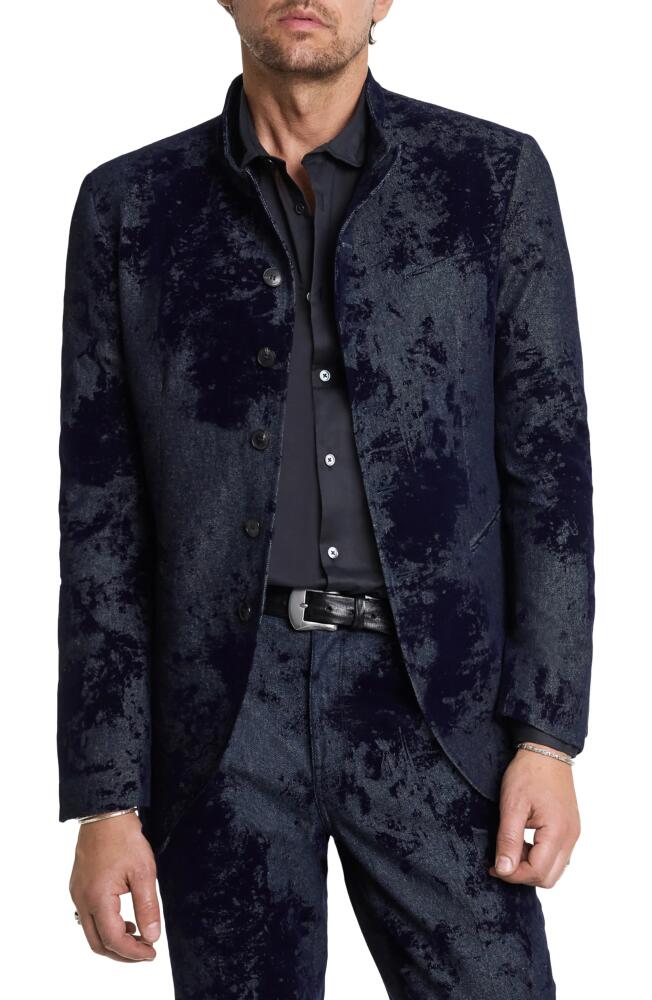 John Varvatos Slim Fit Single Breasted Sport Coat in Ink Blue Cover