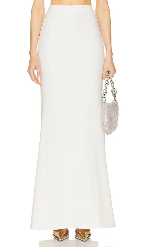 Lapointe Stretch Maxi Skirt in Cream Cover