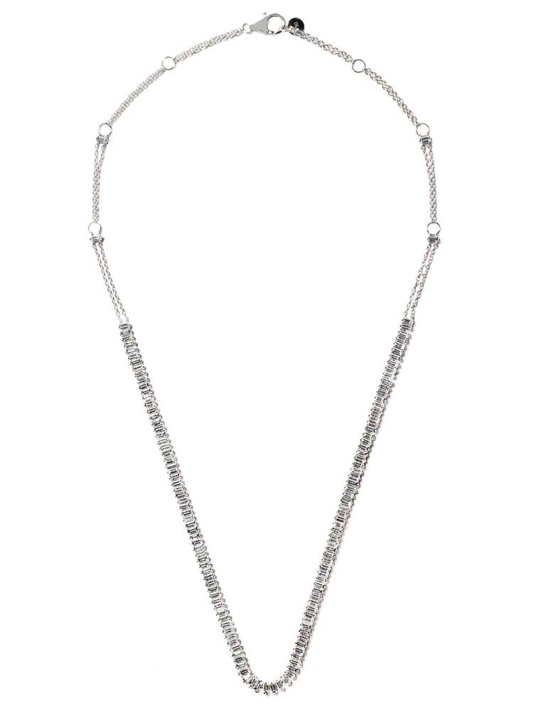 ALINKA 18kt white gold AURORA diamond necklace - Silver Cover