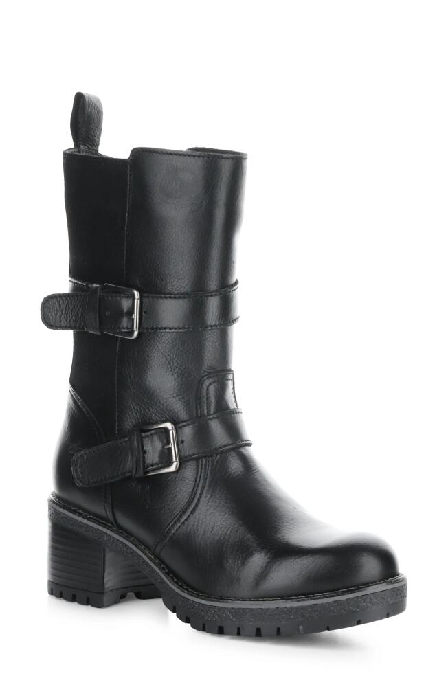 Bos. & Co. Maise Waterproof Bootie in Black Feel/Suede Cover