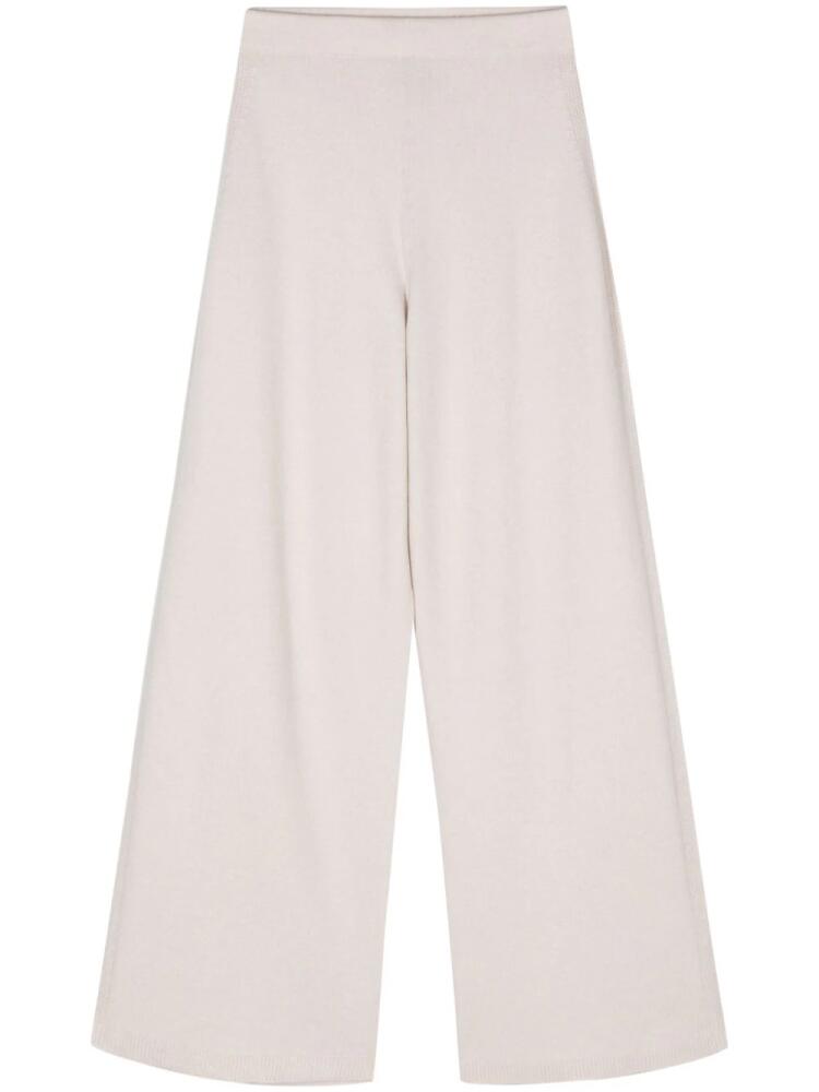 D.Exterior ribbed-knit trousers - Neutrals Cover