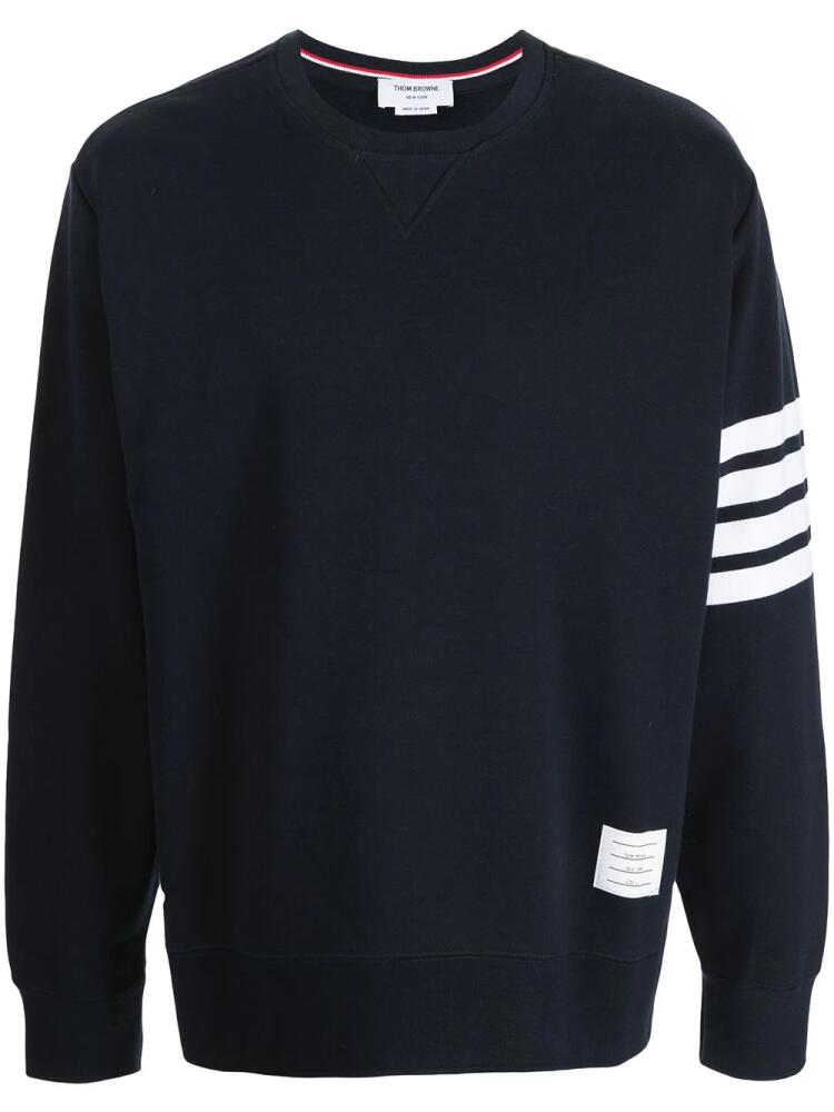 Thom Browne 4-Bar stripe sweatshirt - Blue Cover