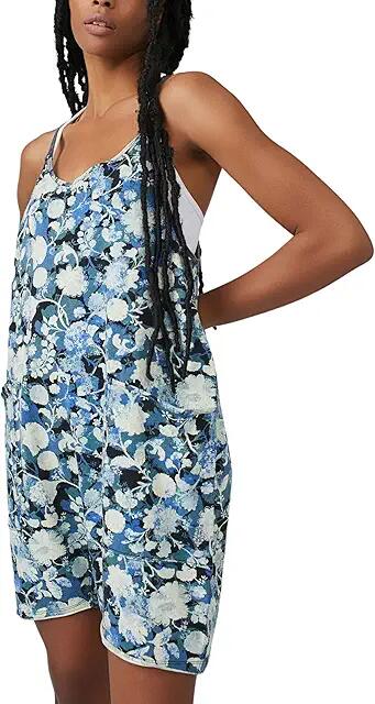 FP Movement Hot Shot Romper Printed (Forest Floral Combo) Women's Jumpsuit & Rompers One Piece Cover