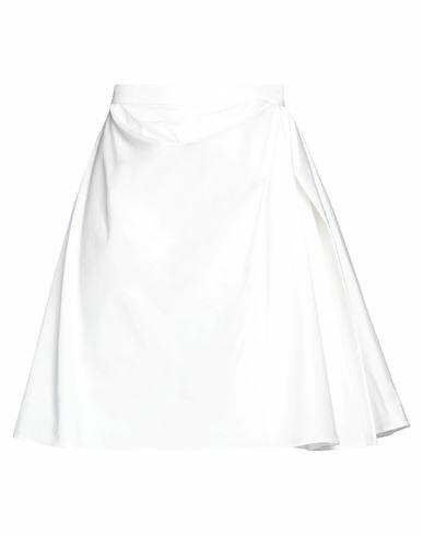 Alexander Mcqueen Woman Mini skirt White Cotton Cover