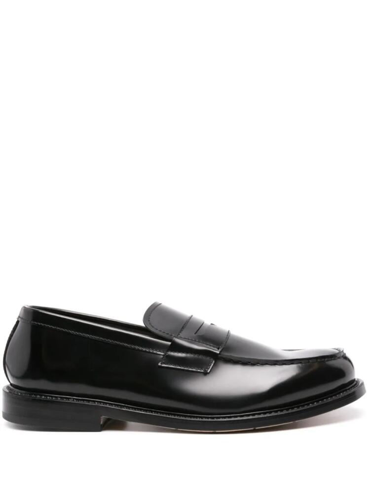 Premiata patent-finish leather loafers - Black Cover