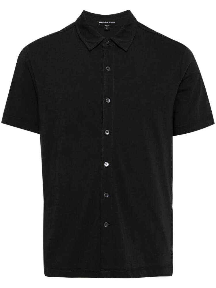 James Perse classic-collar cotton shirt - Black Cover