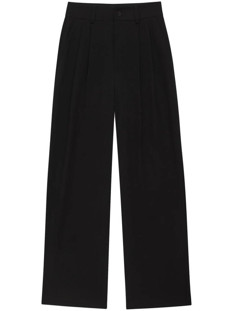 ANINE BING Carrie wide-leg twill pants - Black Cover