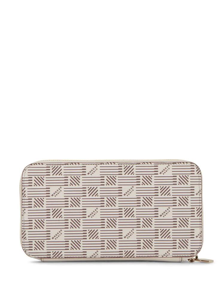 Moreau monogram-print leather wallet - Neutrals Cover