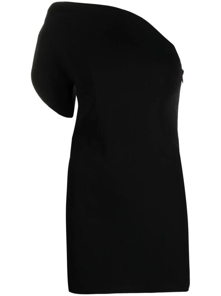 Roland Mouret asymmetric one-shoulder mini dress - Black Cover