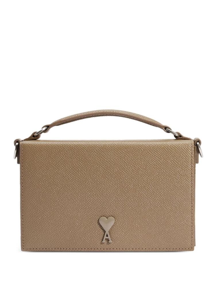 AMI Paris Lunch Box leather bag - Neutrals Cover