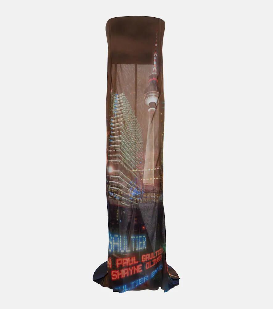 Jean Paul Gaultier x Shayne Oliver printed tulle gown Cover