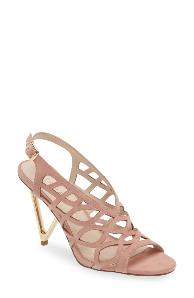 Cecelia New York Charming Slingback Sandal in Sea Shell Pink Suede Cover