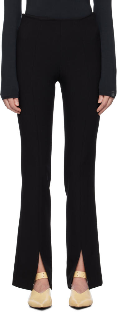 LVIR Black Slit Trousers Cover