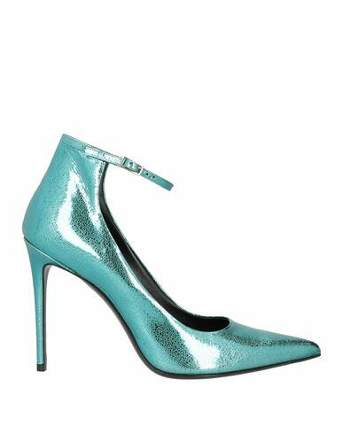 Aldo Castagna Woman Pumps Turquoise Leather Cover