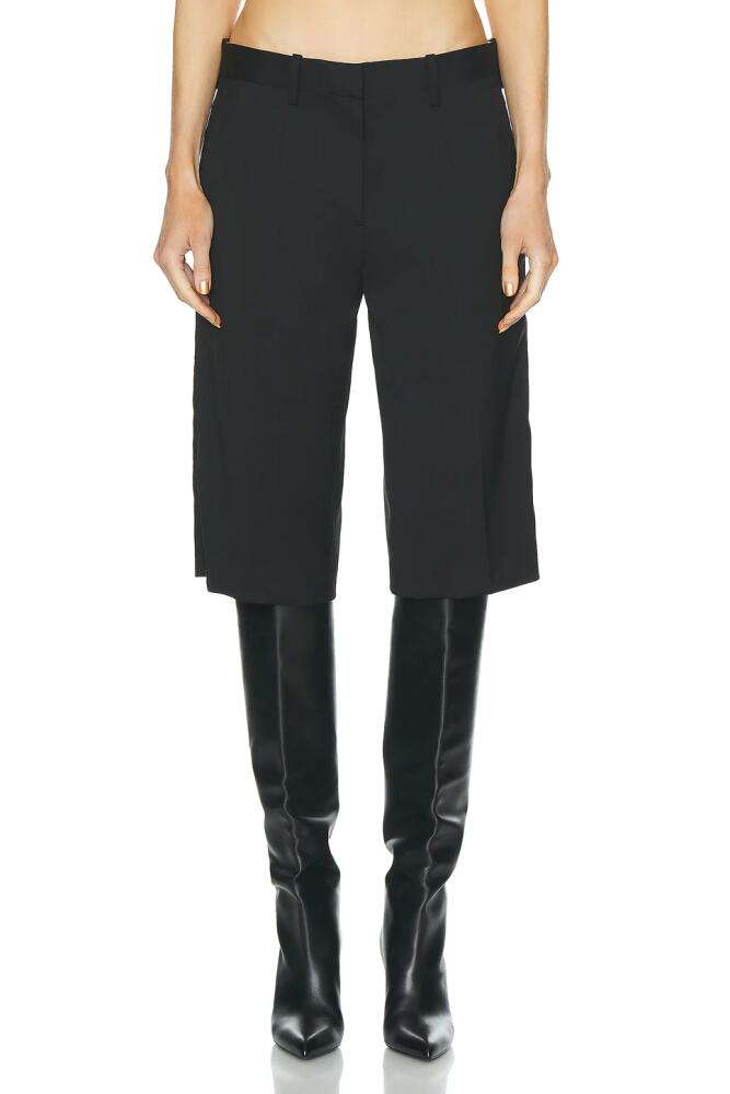 Helmut Lang Flat Front Short in Black Cover