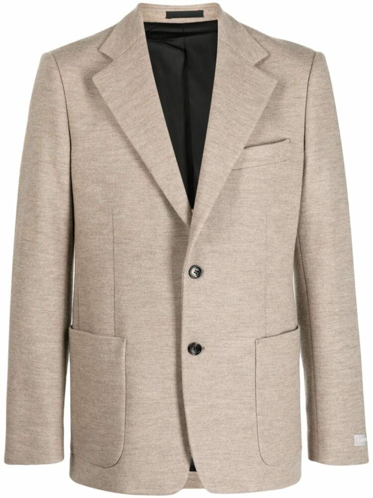 Lanvin virgin-wool blazer - Brown Cover