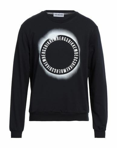 Bikkembergs Man Sweatshirt Midnight blue Cotton Cover