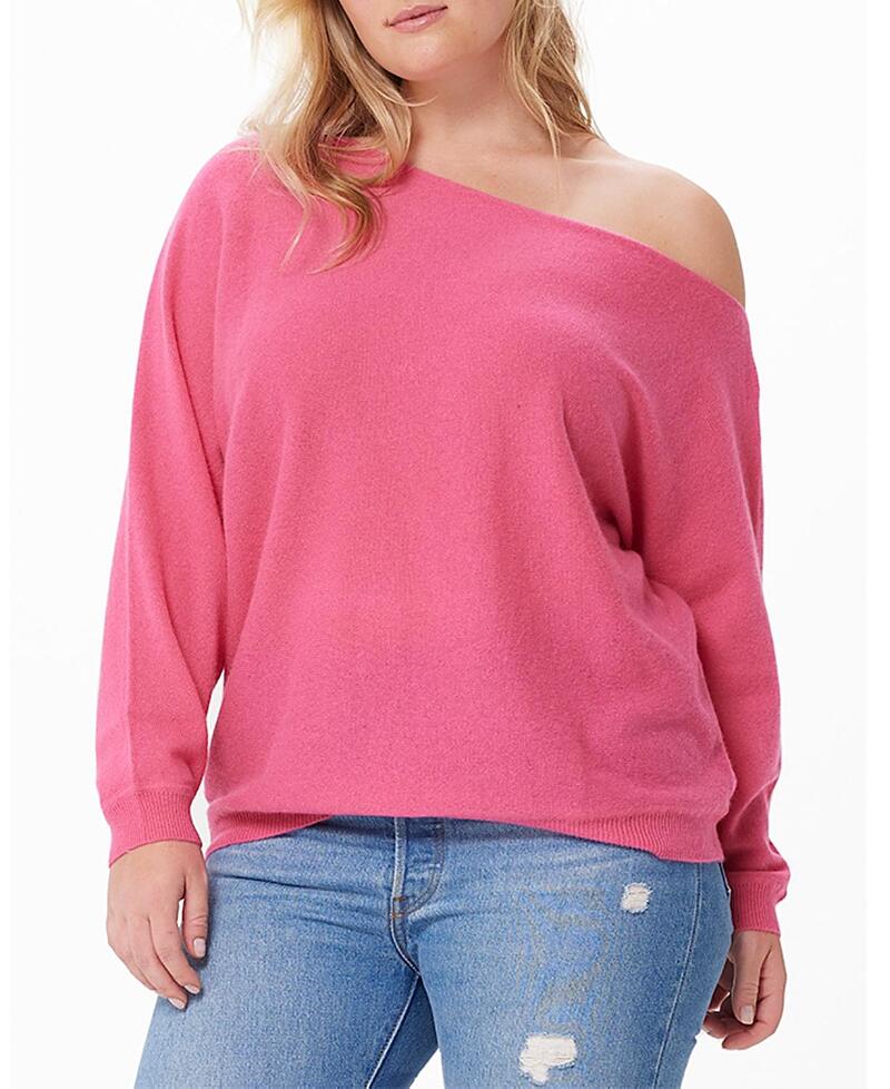 Minnie Rose Cashmere Off the Shoulder Sweater Cover