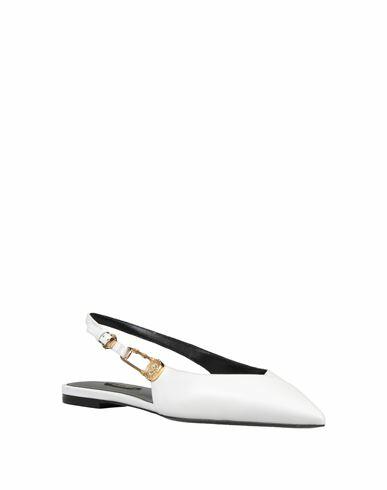 Versace Woman Ballet flats White Calfskin Cover