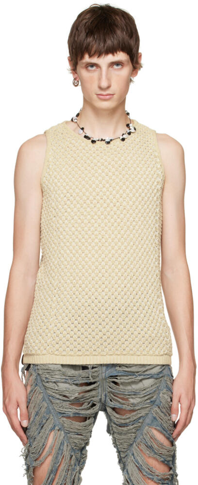 Isa Boulder Off-White Thicklace Tank Top Cover