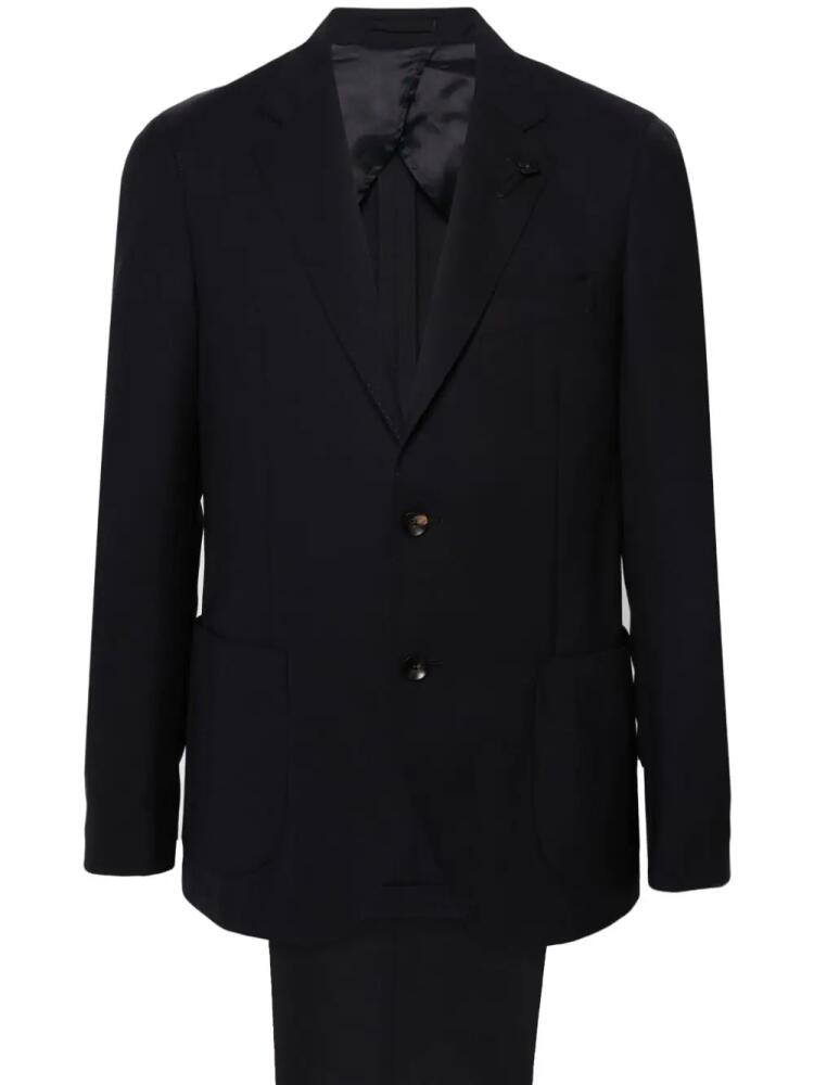 Lardini single-breasted wool suit - Blue Cover