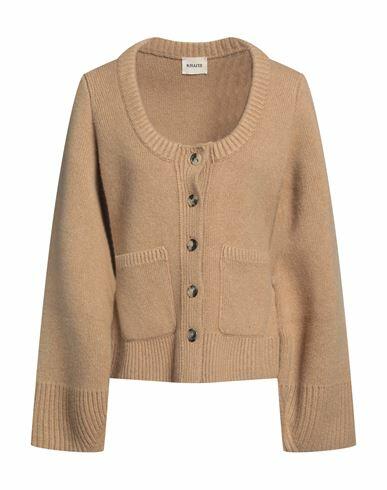 Khaite Woman Cardigan Camel Cashmere, Polyamide, Elastane Cover