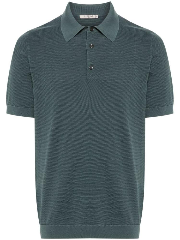 Circolo 1901 textured polo shirt - Blue Cover