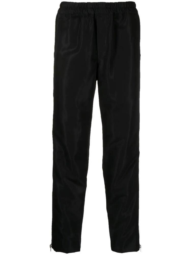 Black Comme Des Garçons side zip-detail trousers Cover