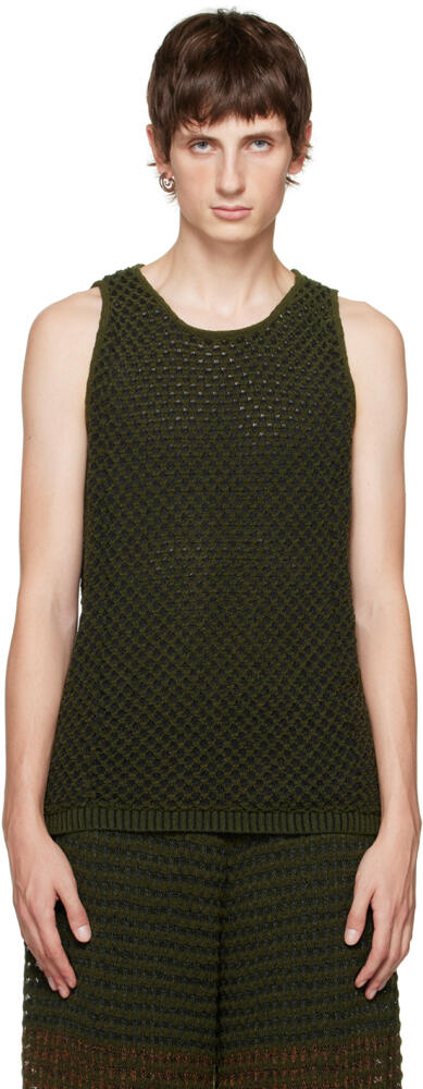 Isa Boulder Green Thicklace Tank Top Cover