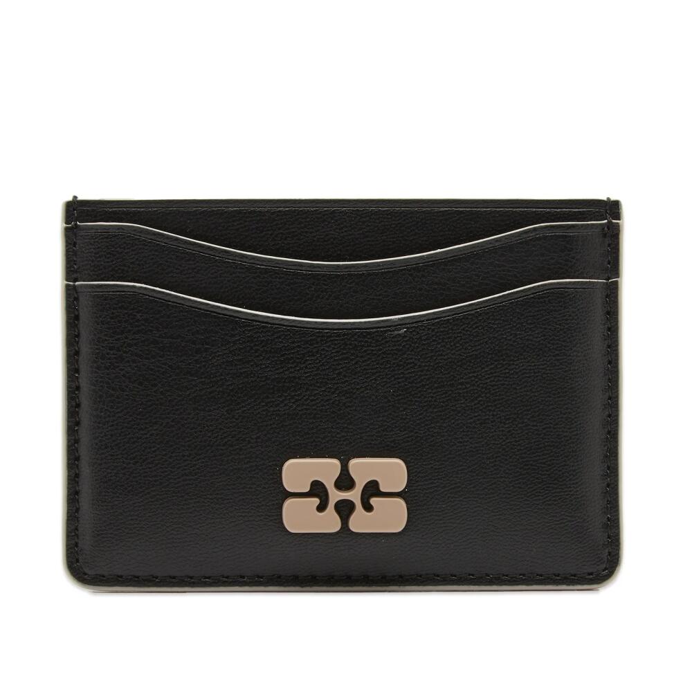 GANNI Women's Bou Card Holder in Black Cover