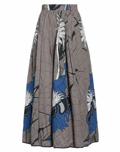 Gentryportofino Woman Maxi skirt Lead Cotton Cover