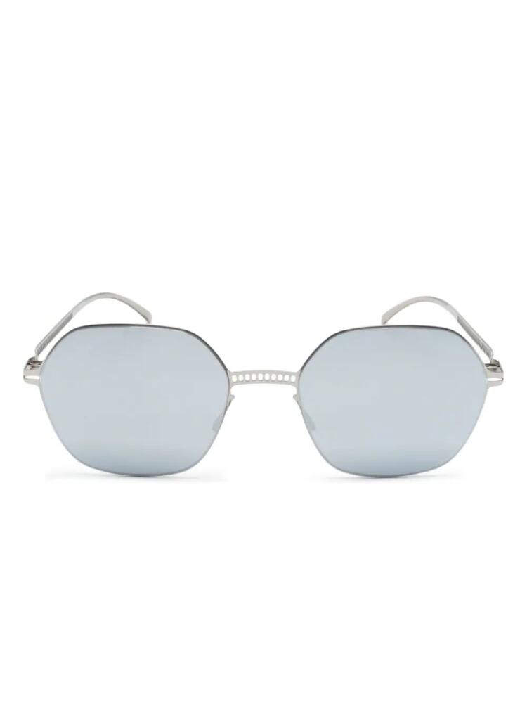 Mykita geometric-frame sunglasses - Silver Cover