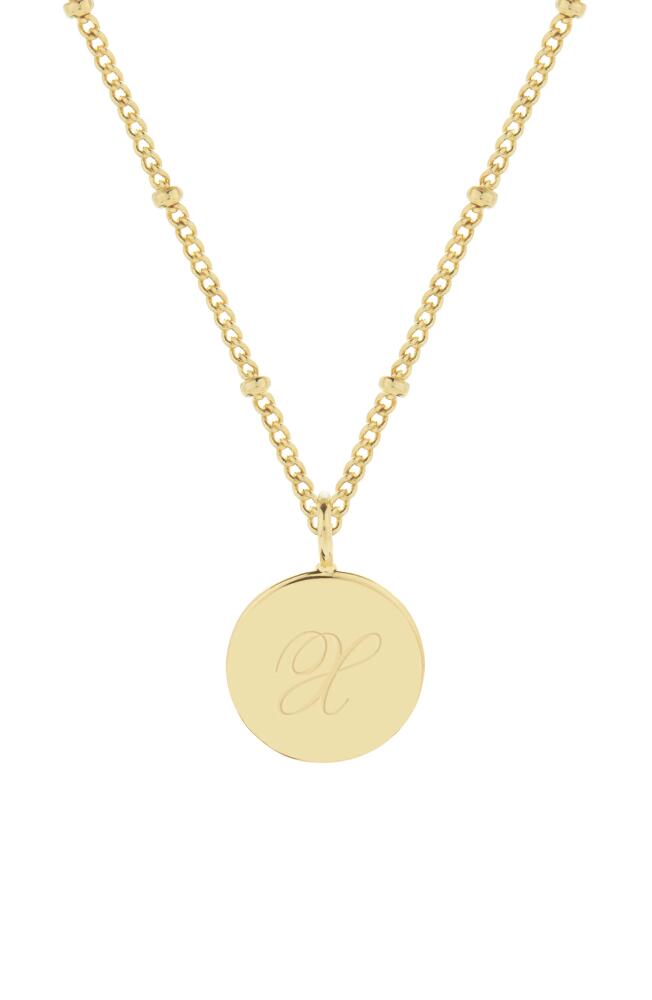 Brook and York Lizzie Initial Pendant Necklace in Gold X Cover