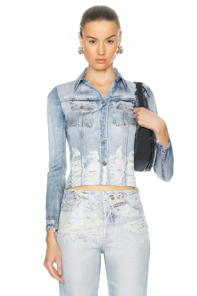 Diesel Lorelle Top in Blue Cover