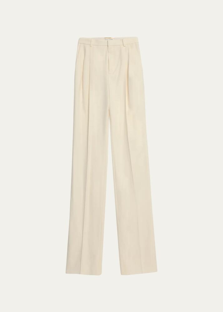 Saint Laurent Wide-Leg Suiting Trousers Cover