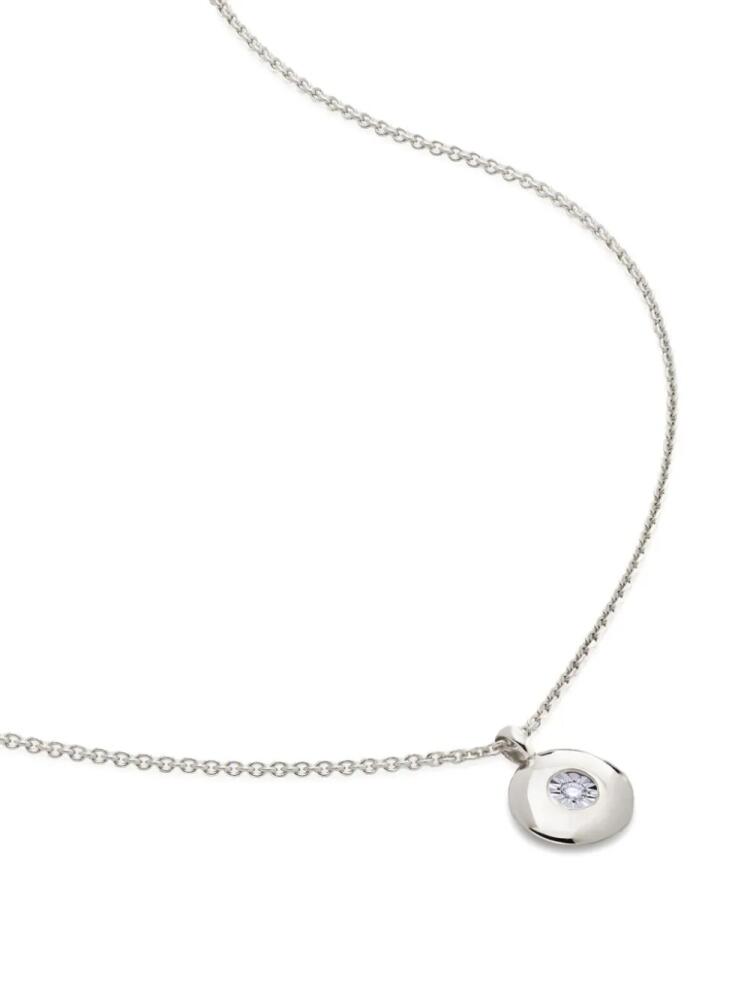 Monica Vinader April grown diamond necklace - Silver Cover