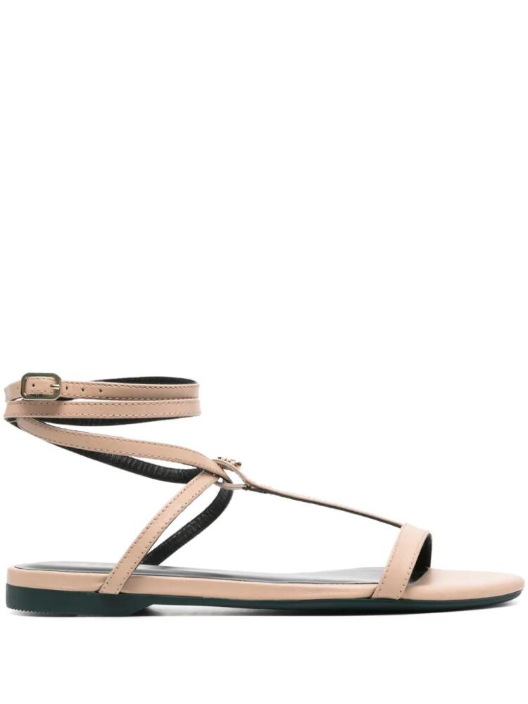 Patrizia Pepe ankle-strap flat sandals - Neutrals Cover